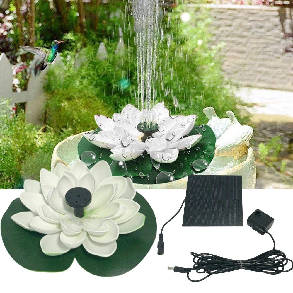 AISITIN Mini Lotus Solar Water Fountain – Garden & Bird Bath