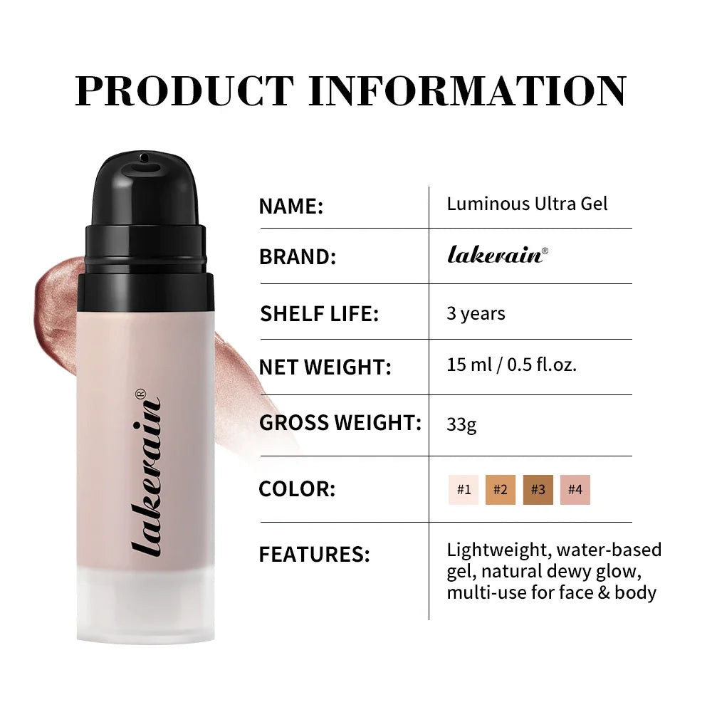 Lakerain Glowy Super Gel Illuminator Primer | Dewy Finish