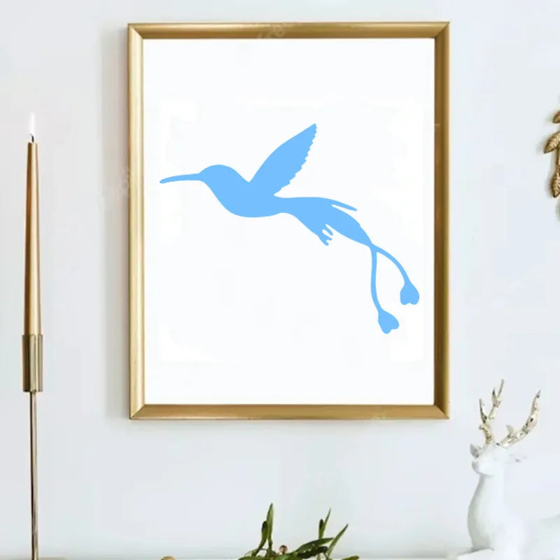 9 Sheets Bird Painting Templates DIY Animal Art Stencils Kids Adults