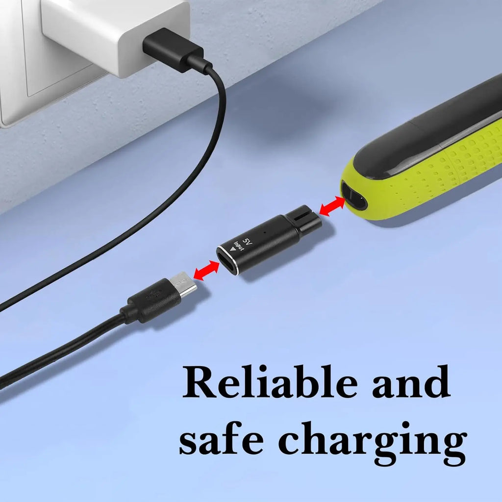 USB-C Adapter for Philips OneBlade Shaver | 5V Type-C Charger