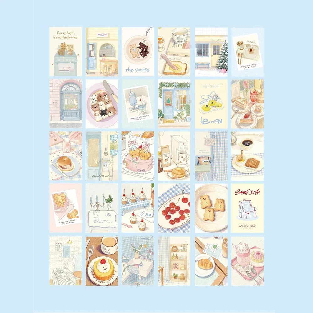 Postcard Lazy Afternoon Series Korean Illustration Tourism