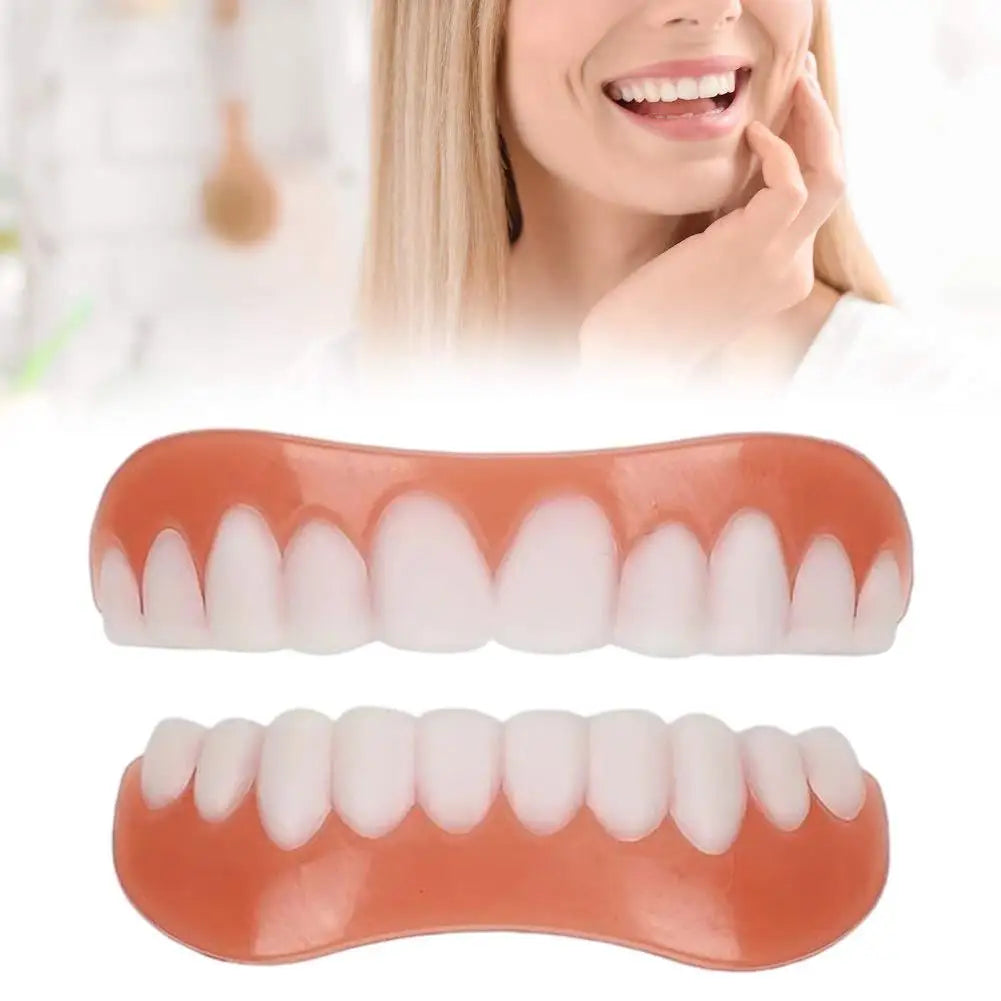 Soft Silicone Denture Kit – Upper & Lower Teeth Liner Set