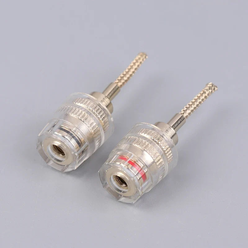 4MM Banana to 2MM Pin HIFI Audio Connector Adapter (2/4 Pcs)