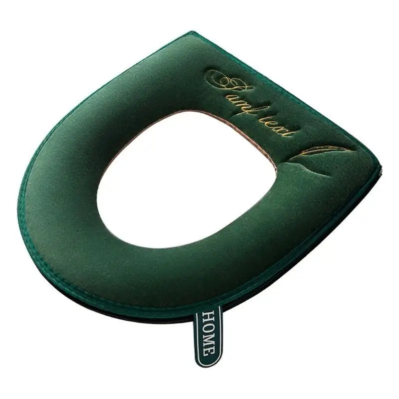 Universal Velvet Toilet Seat Cover – Washable, Zippered & Waterproof