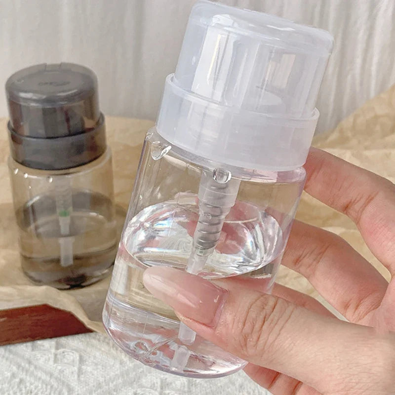 Refillable Press Pump Dispenser Bottle for Nail & Makeup