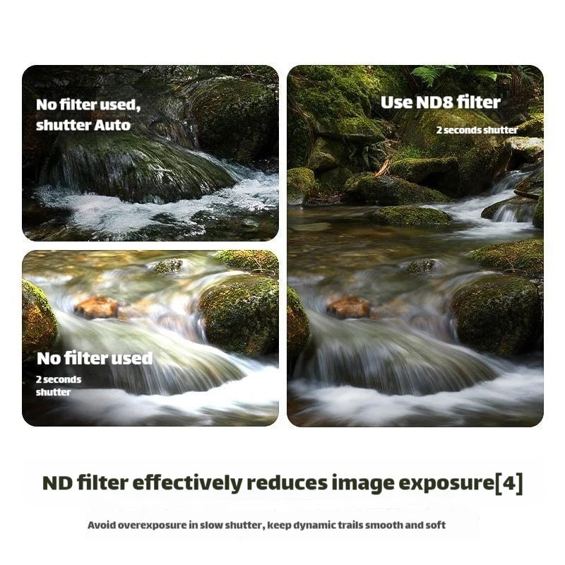 DJI Osmo Pocket 3 & 4 Filter Set – CPL ND Black Mist Wide