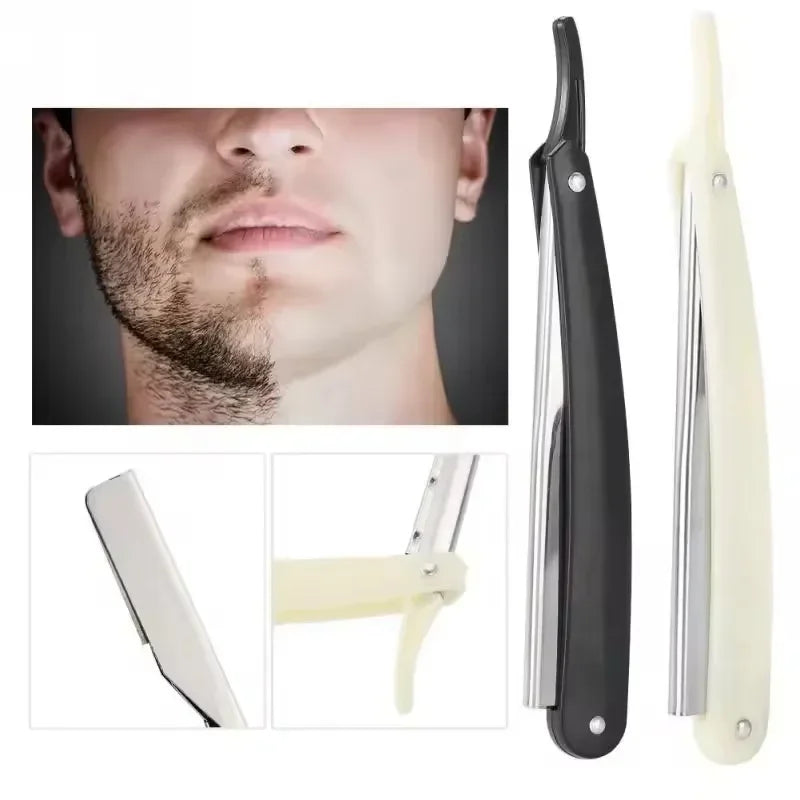 Professional Straight Edge Barber Razor | Stainless Steel Shaver