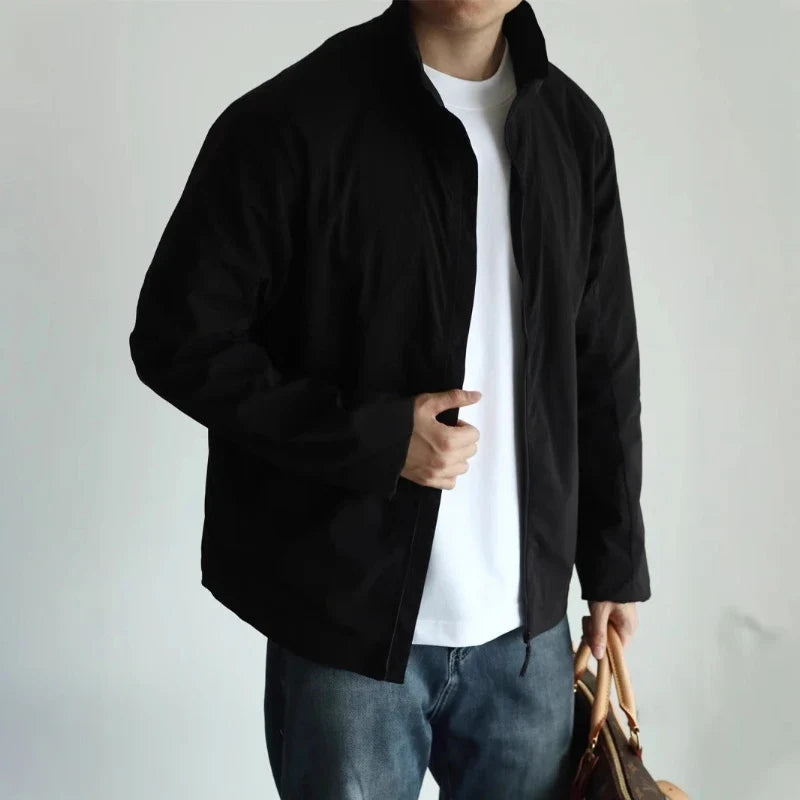 Men's Lightweight Stand-Up Collar Business Jacket | Windproof