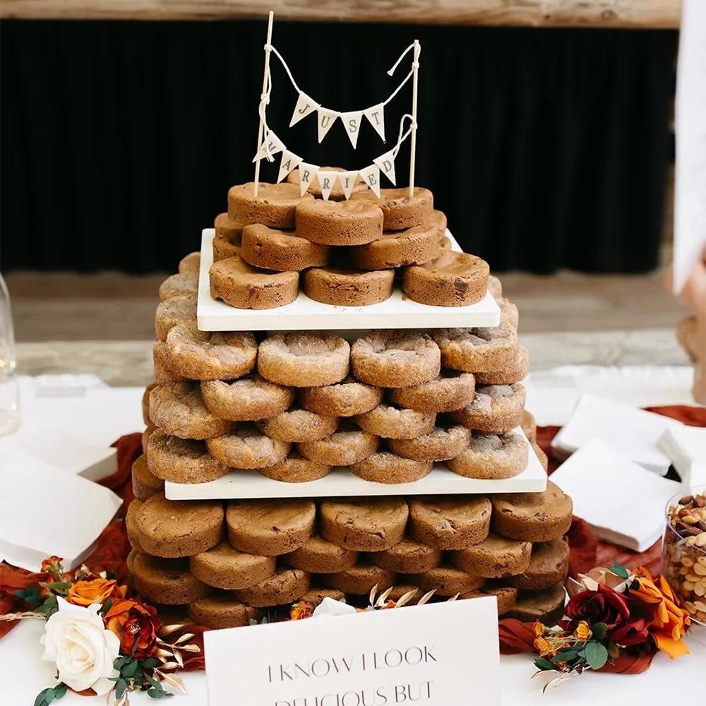 Rustic "Just Married" Wedding Cake Topper | Vintage Bunting