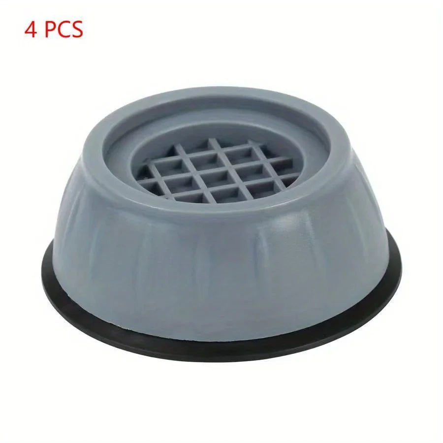 4-Piece Anti-Vibration Washing Machine Mats – Grey Floor Pads