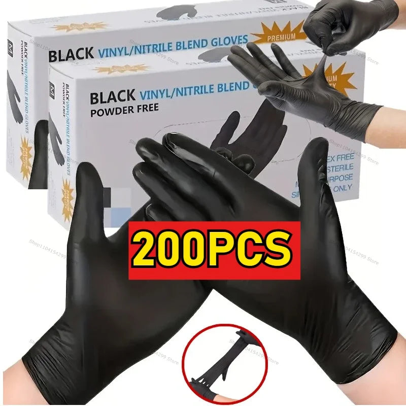 Black Nitrile Gloves Latex & Powder Free – 100 Pack | S–XL