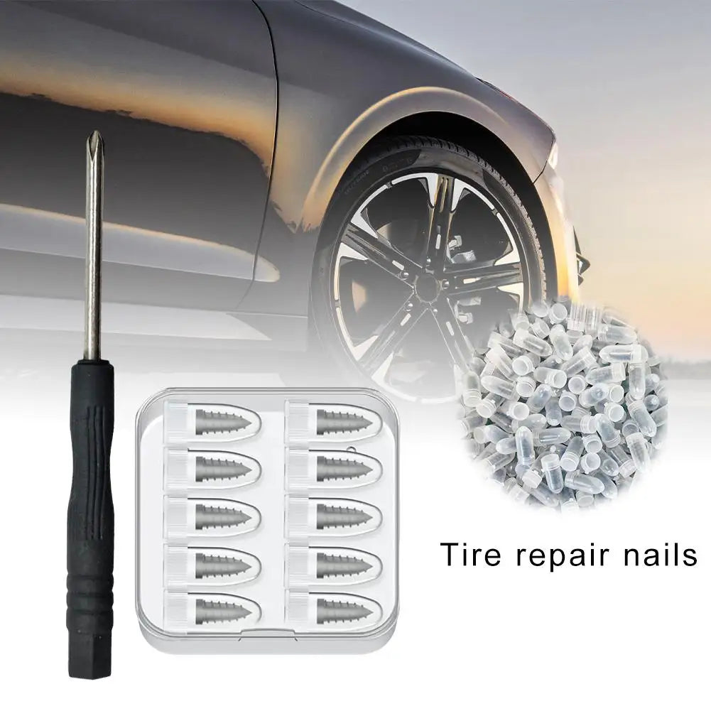 Tubeless Tire Repair Kit – Rubber Nail Screw Set Car & Truck