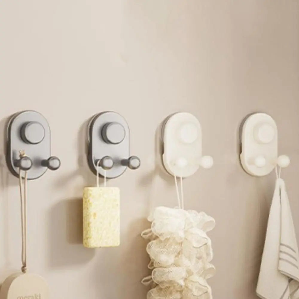Suction Cup Double Wall Hooks No-Mark Waterproof – Set of 3