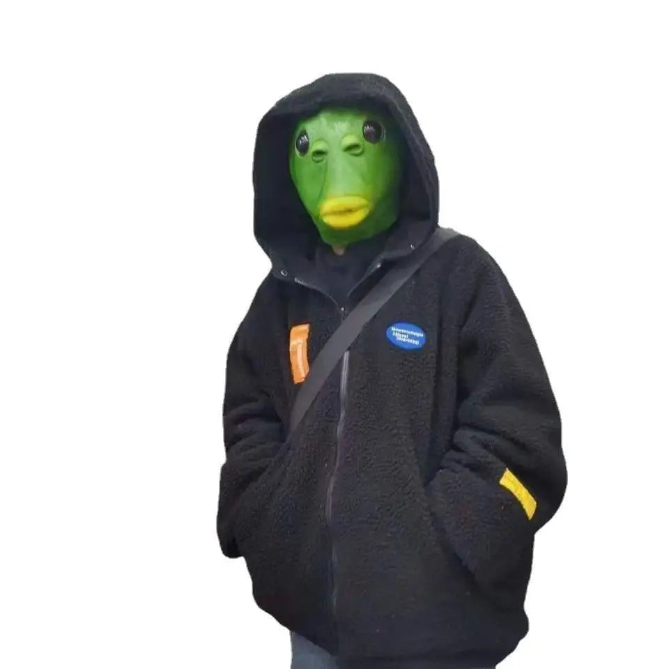 Green Fish Head Mask – Funny Full Face Novelty Costume