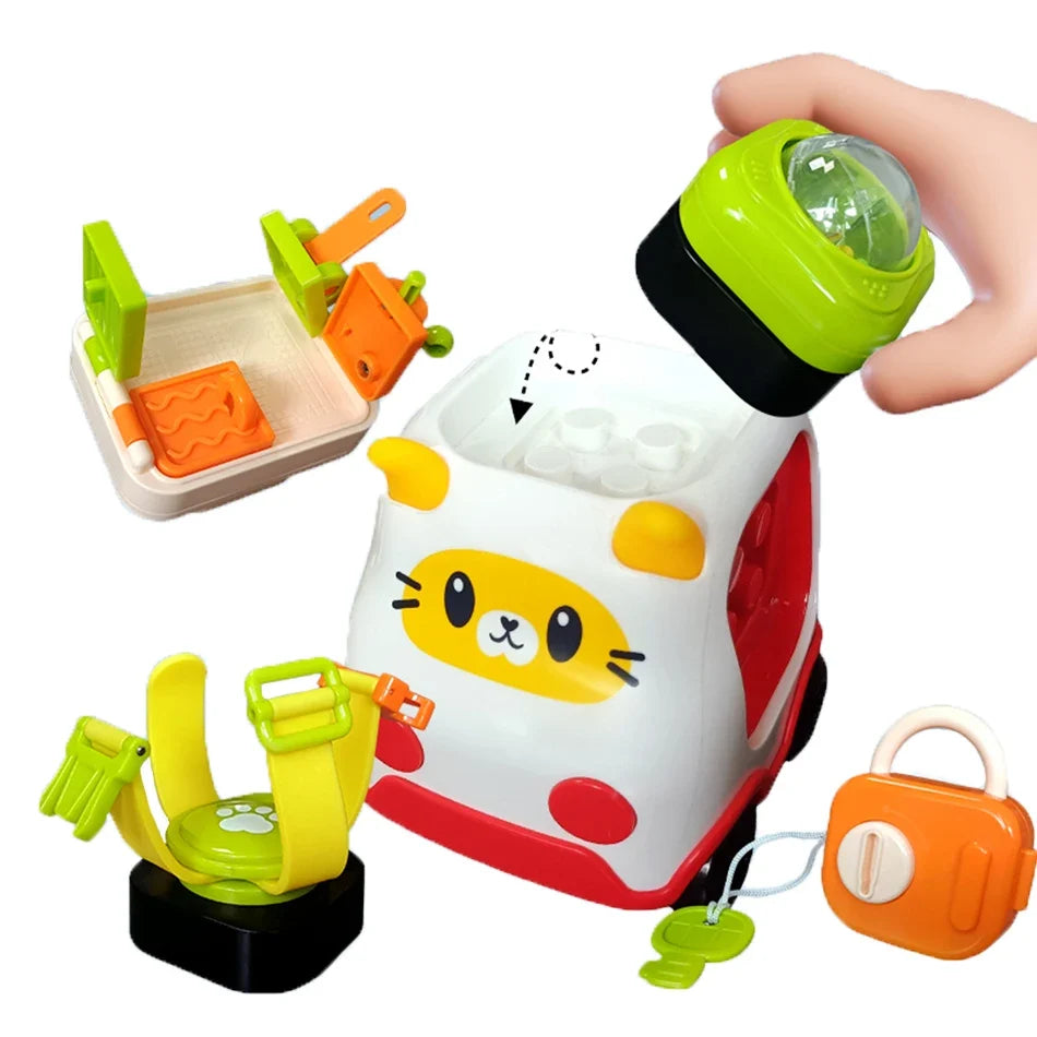 2in1 Baby Busy Ball Cute Car Toys Montessori Education Learning