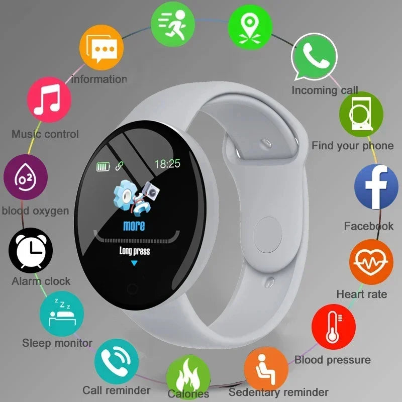 D18 Smart Fitness Bracelet – Heart Rate, Sleep & Call Alerts