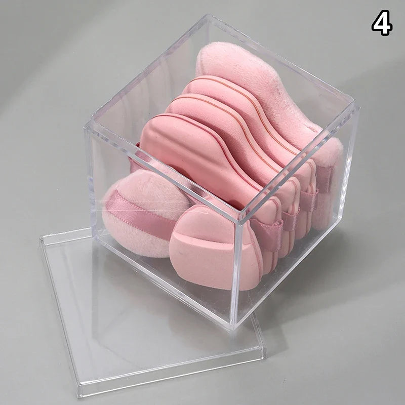 6-Piece Mini Powder Puff Set – Soft Flocking Air Cushion Makeup