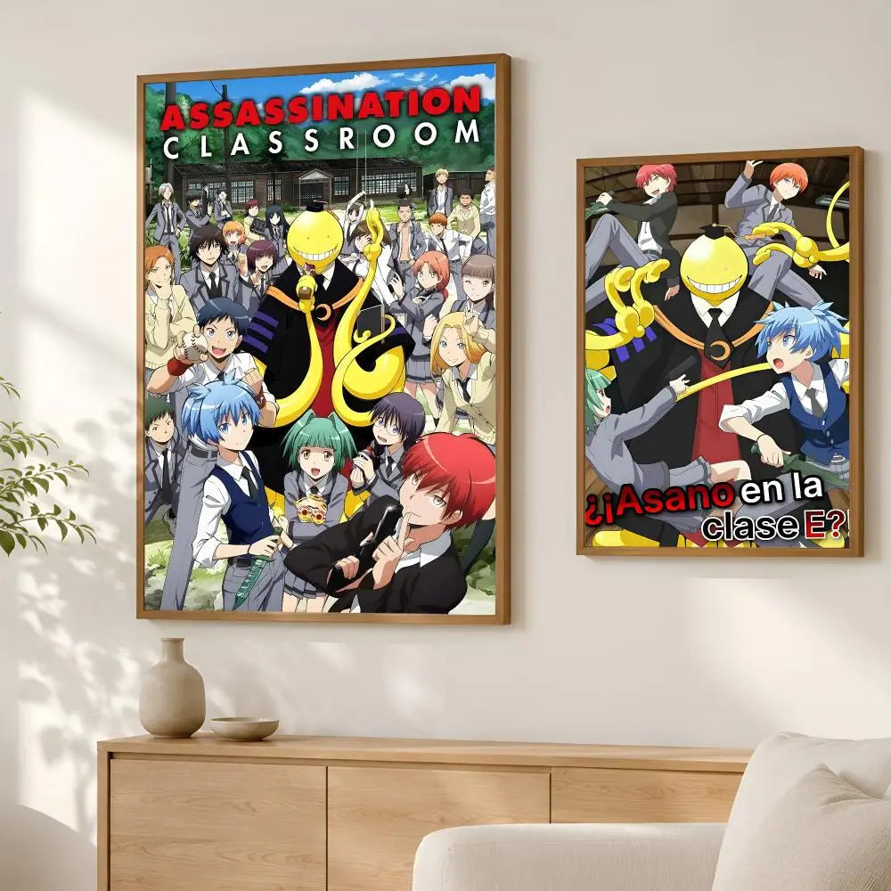 Assassination Classroom Self-Stick HD Wall Art Poster | Waterproof