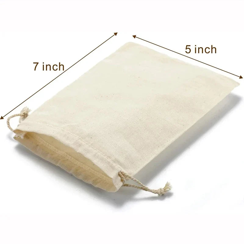 5pcs Hanukkah Drawstring Favor Bags | Chanukah Party Gift Bags