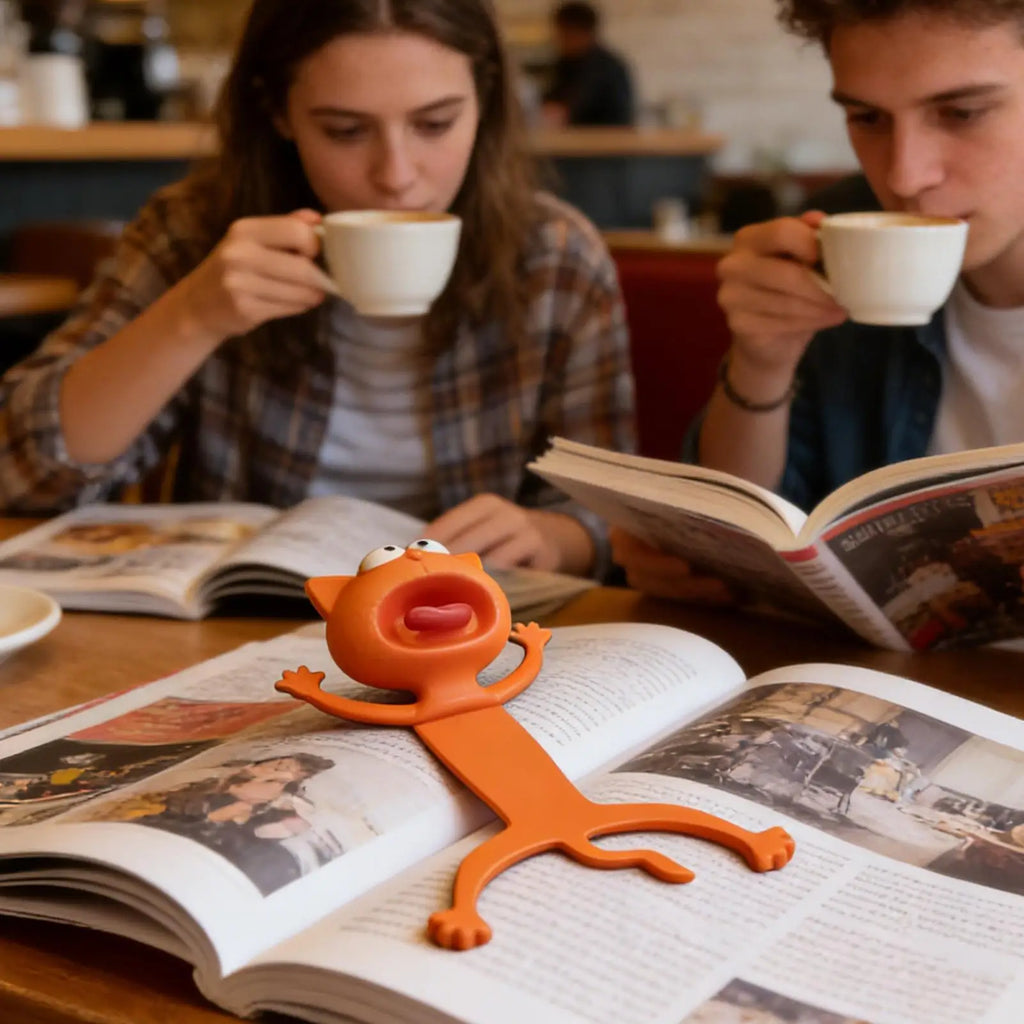 3D Cute Cat Bookmarks – Funny Cartoon Page Markers for Books