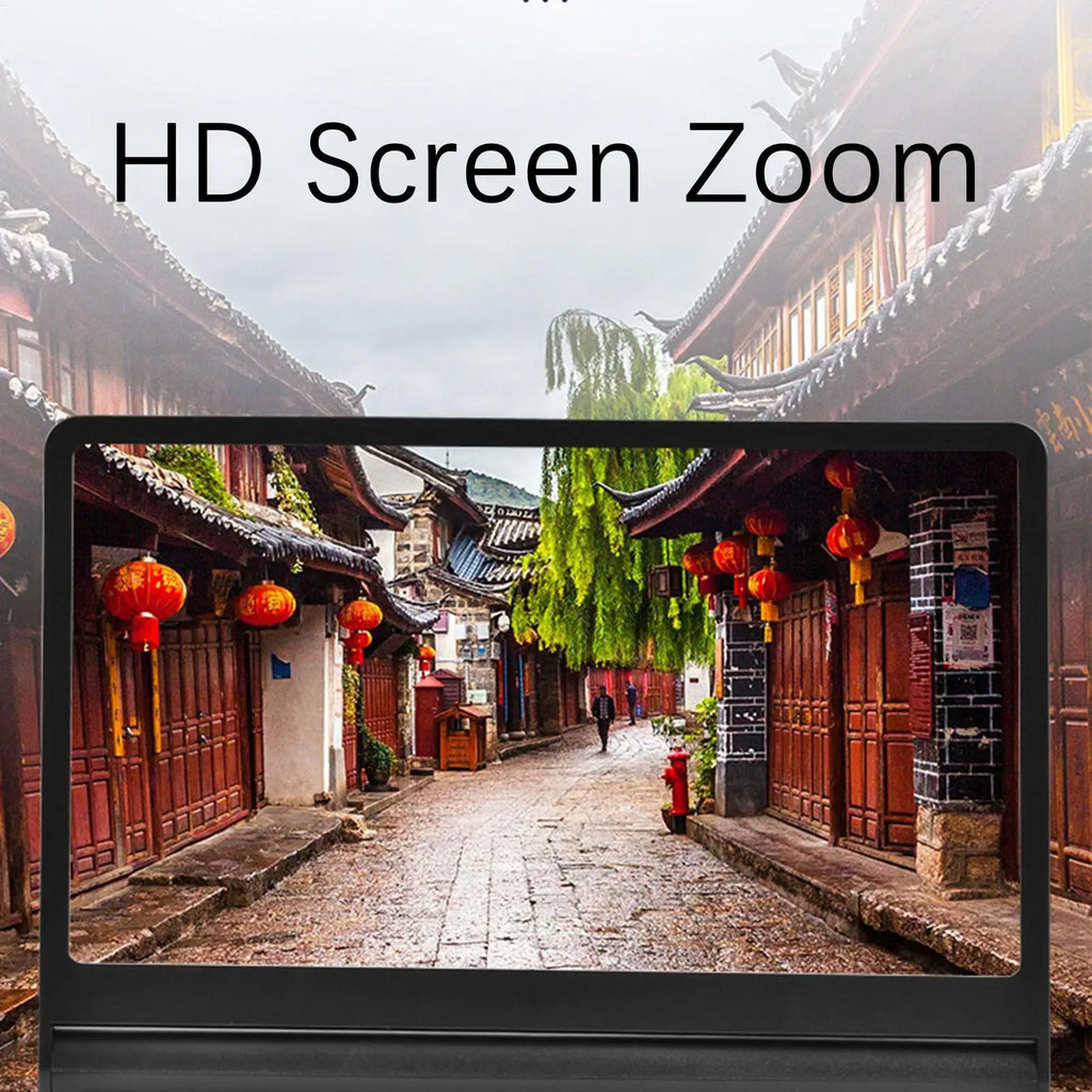 12" HD Phone Screen Amplifier – Foldable + Bluetooth Speakers