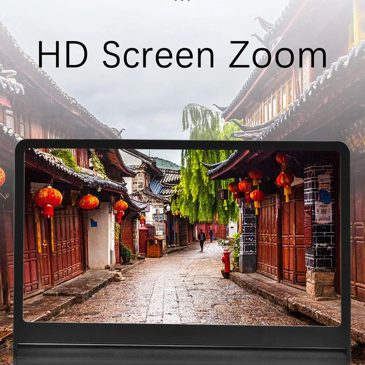 12" HD Phone Screen Amplifier – Foldable + Bluetooth Speakers
