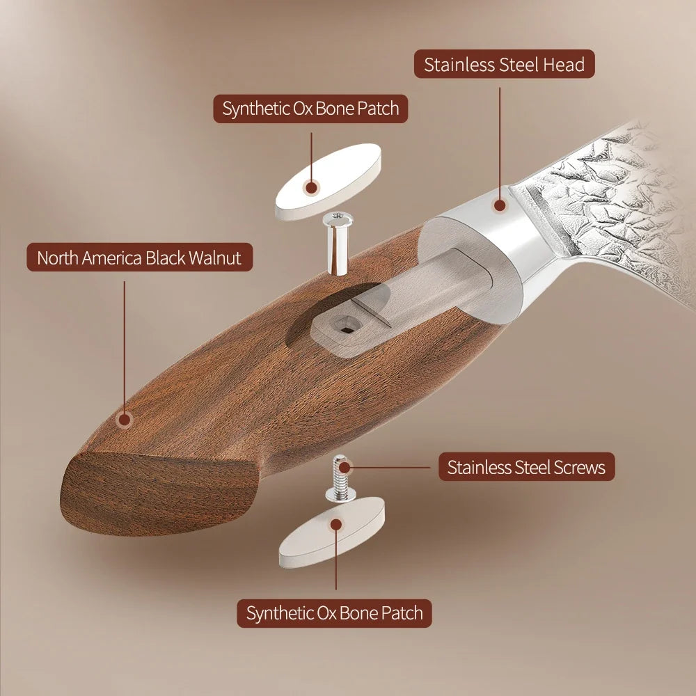 XINZUO 10-Inch Damascus Carving Knife | 67-Layer AUS10 Steel