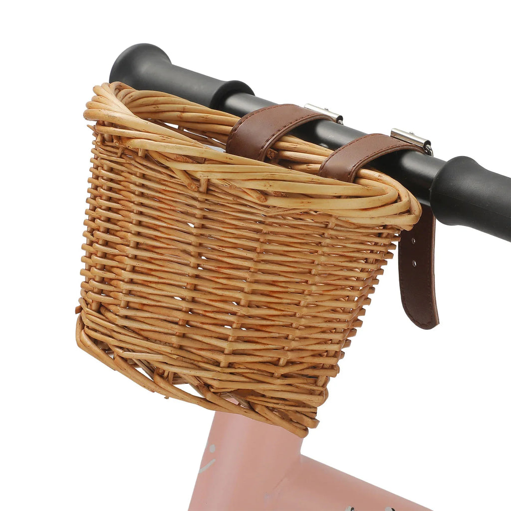 Kids Bike Basket Bicycle Wicker D-shaped Baskets Child Scooter Front