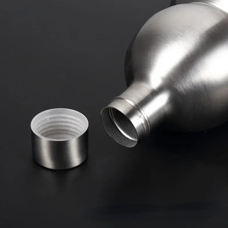 Portable Hip Flask Wine Jug Gourd Bottle Water Stainless Steel