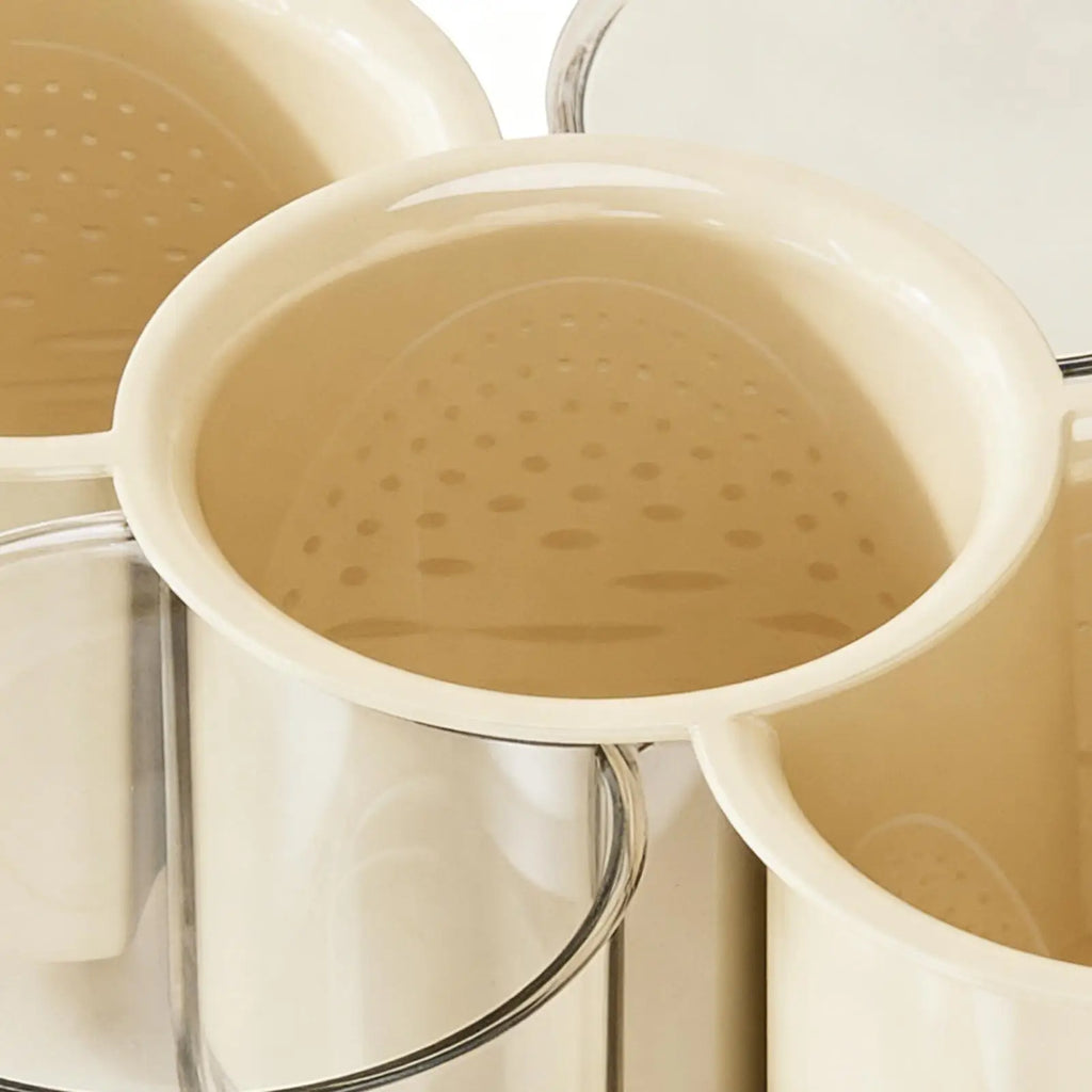 360° Rotating Fruit Bowl & Stackable Snack Serving Tray