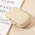 8 Grids Pill Box Seal Ring Small Tablets Wheat Organizer Container