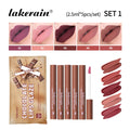 Lakerain Velvet Matte Lip Glaze Set – Waterproof, 5-Piece