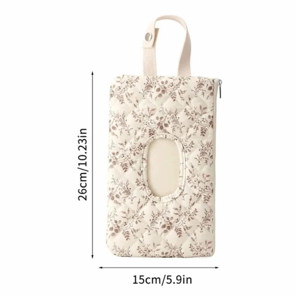 Floral Baby Wipes Dispenser Pouch | Reusable Hanging Wipe Case