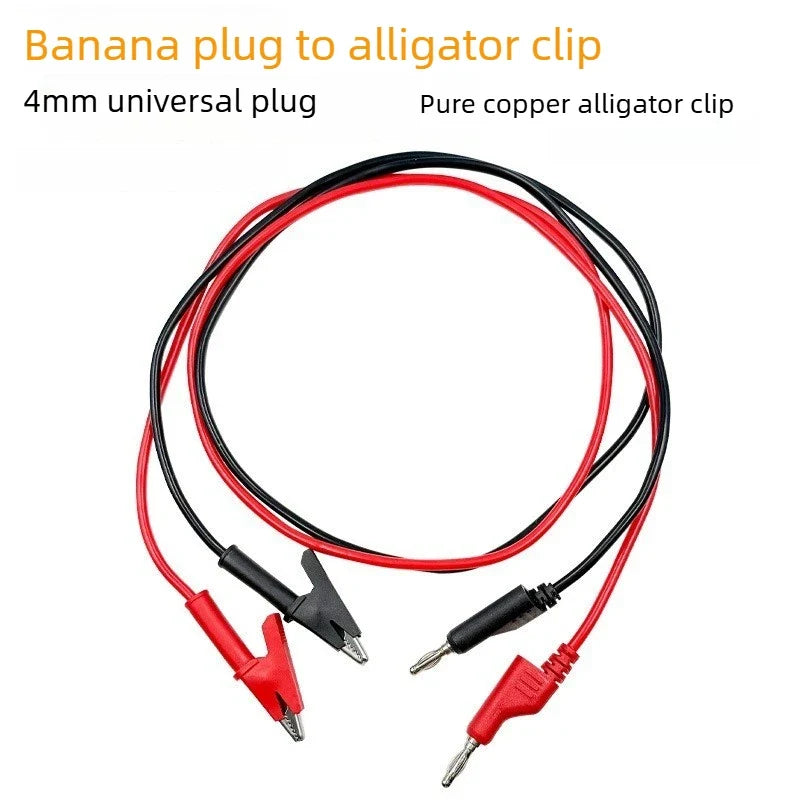 Multimeter Test Lead Wires 1M – Banana Plug & Alligator Clip 15A