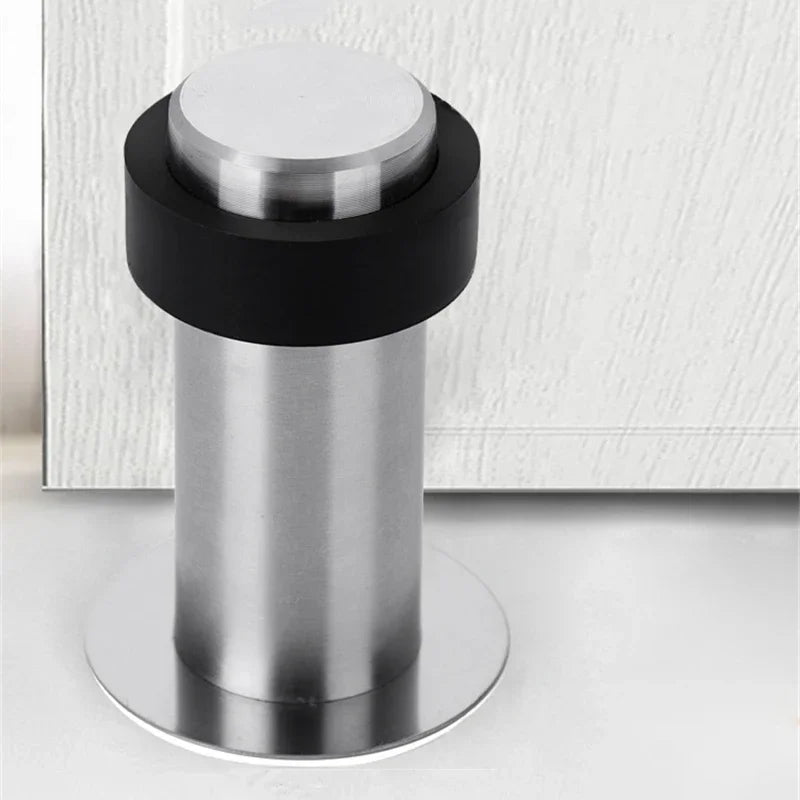 304 Stainless Steel Floor Door Stop – Screw or Adhesive Mount