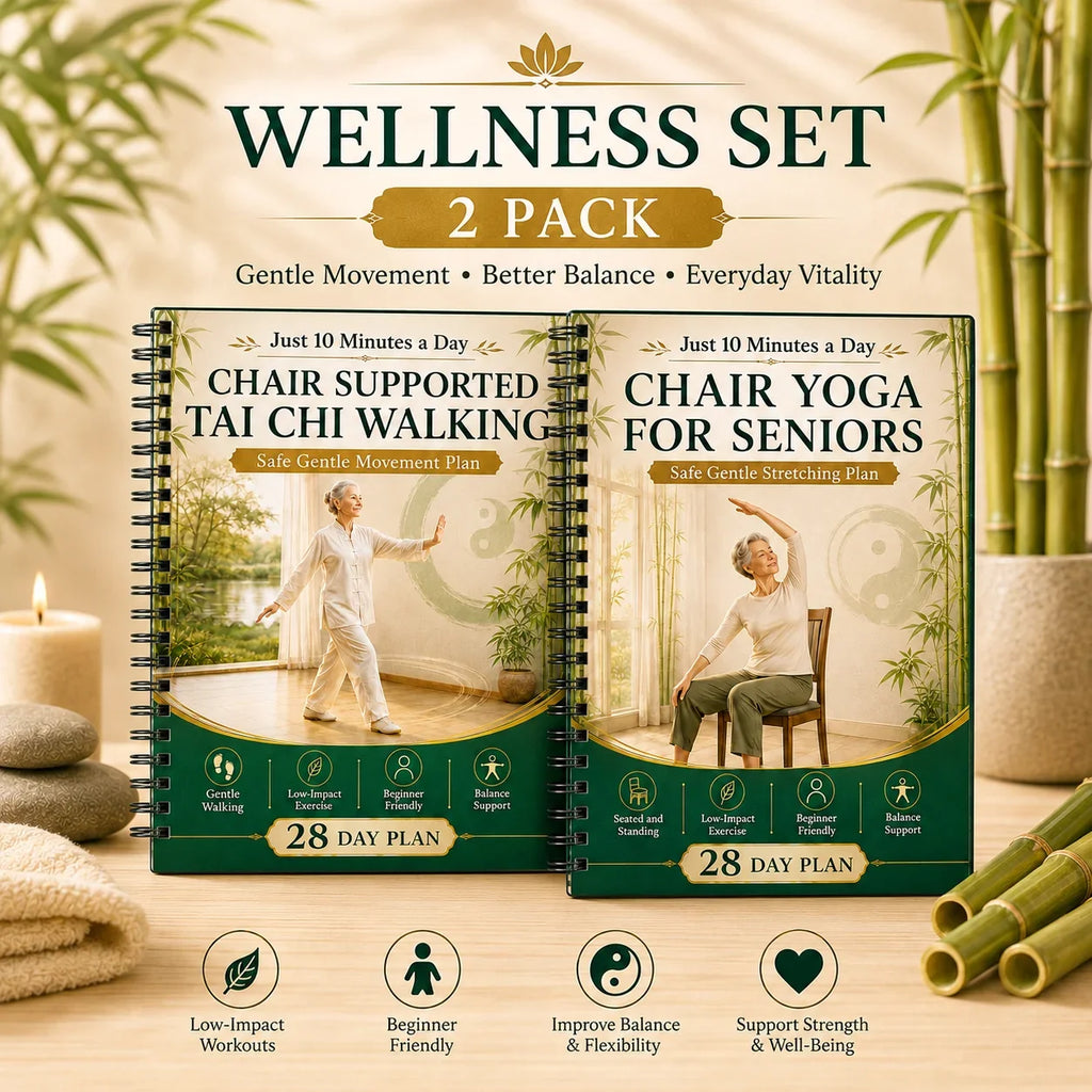 Chair Supported Tai Chi Walking Yoga Seniors A5 Spiral 28 Day