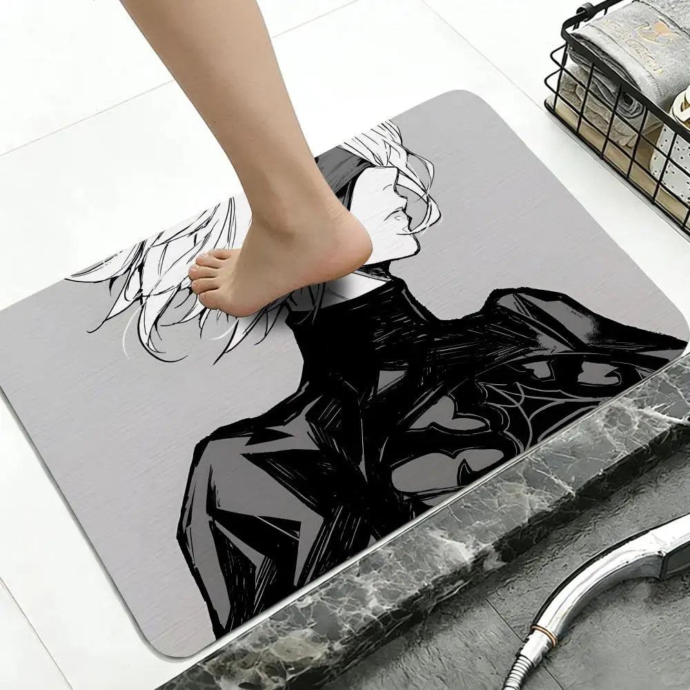Diatomite Bath Mat – Quick Dry Anti-Slip Game-Themed Floor Mat