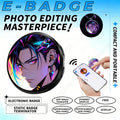 Anime E-badge Display Pin Dynamic Electronic Smart Cyber Badge