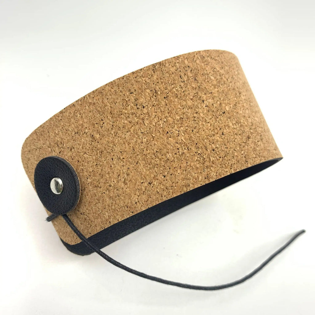 Foldable Primary Cork Leather Cup Sleeve Pattern Iced Coffee
