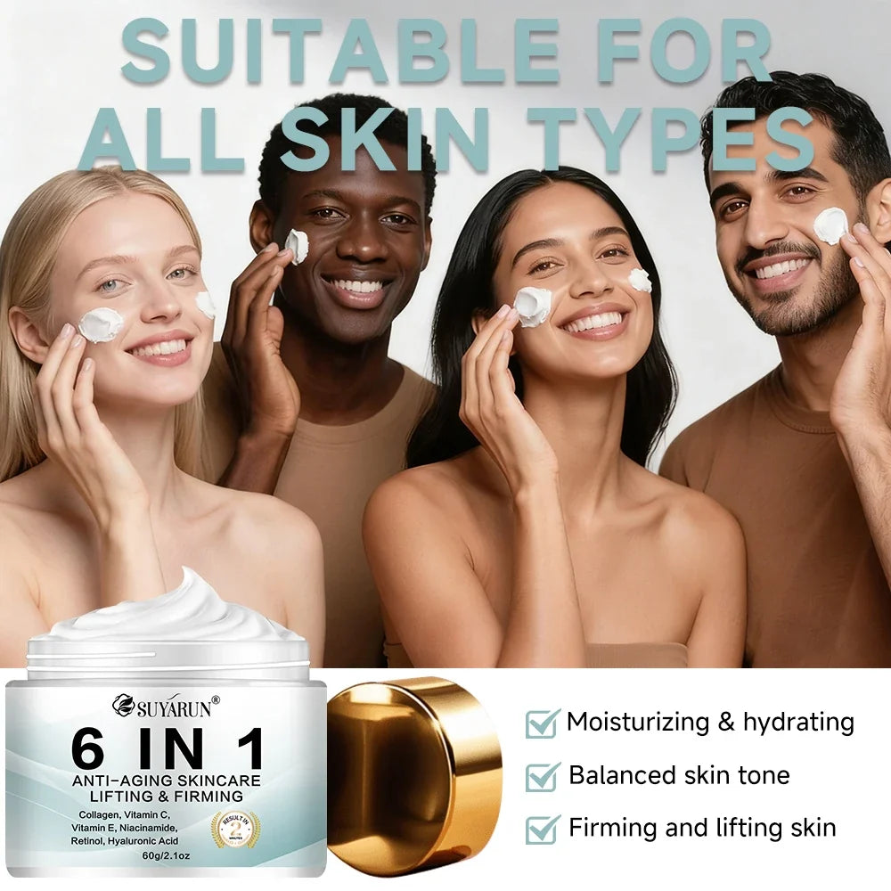SUYARUN 6-in-1 Anti-Aging Collagen Face Cream | All Skin Types