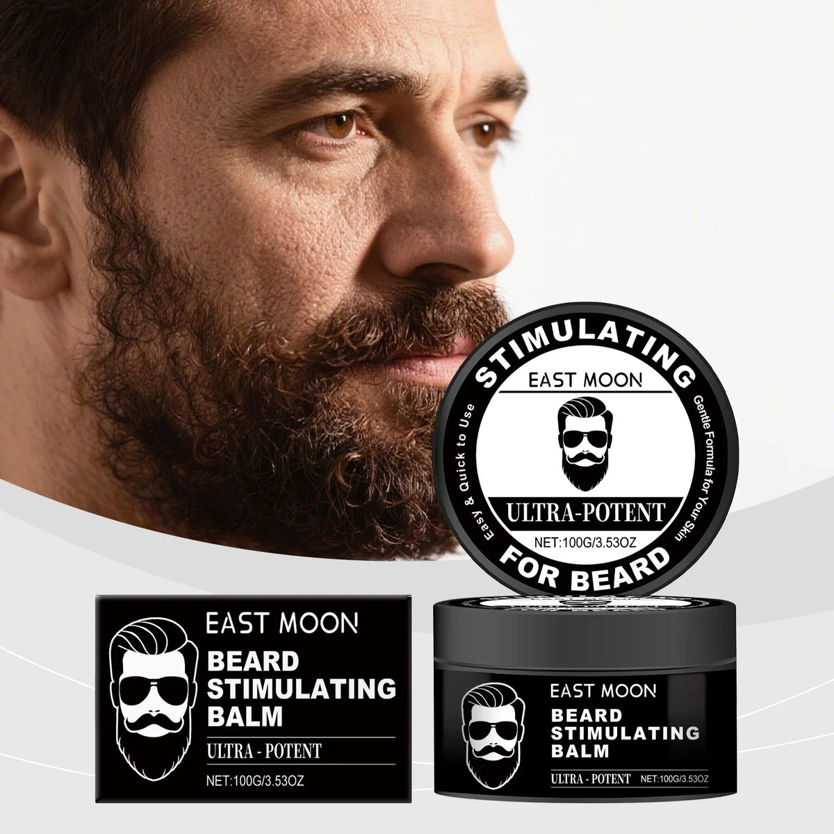 East Moon Beard Balm – Softens, Nourishes & Soothes Skin