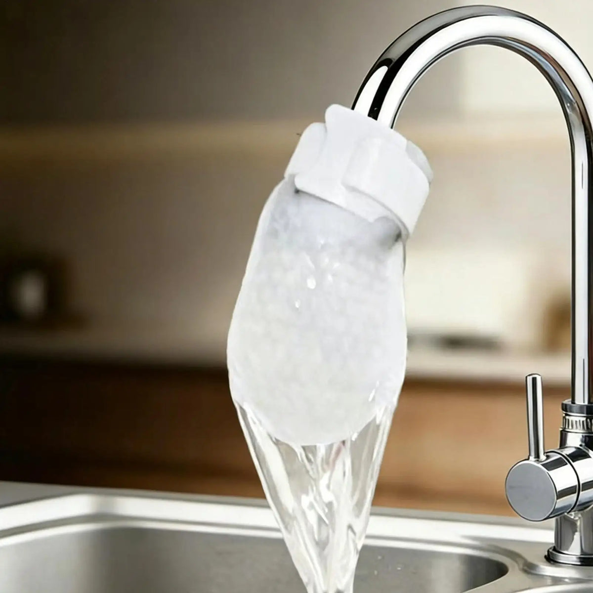 50-Pack Cotton Faucet Filter Pouches – Reduces Scale & Sediment