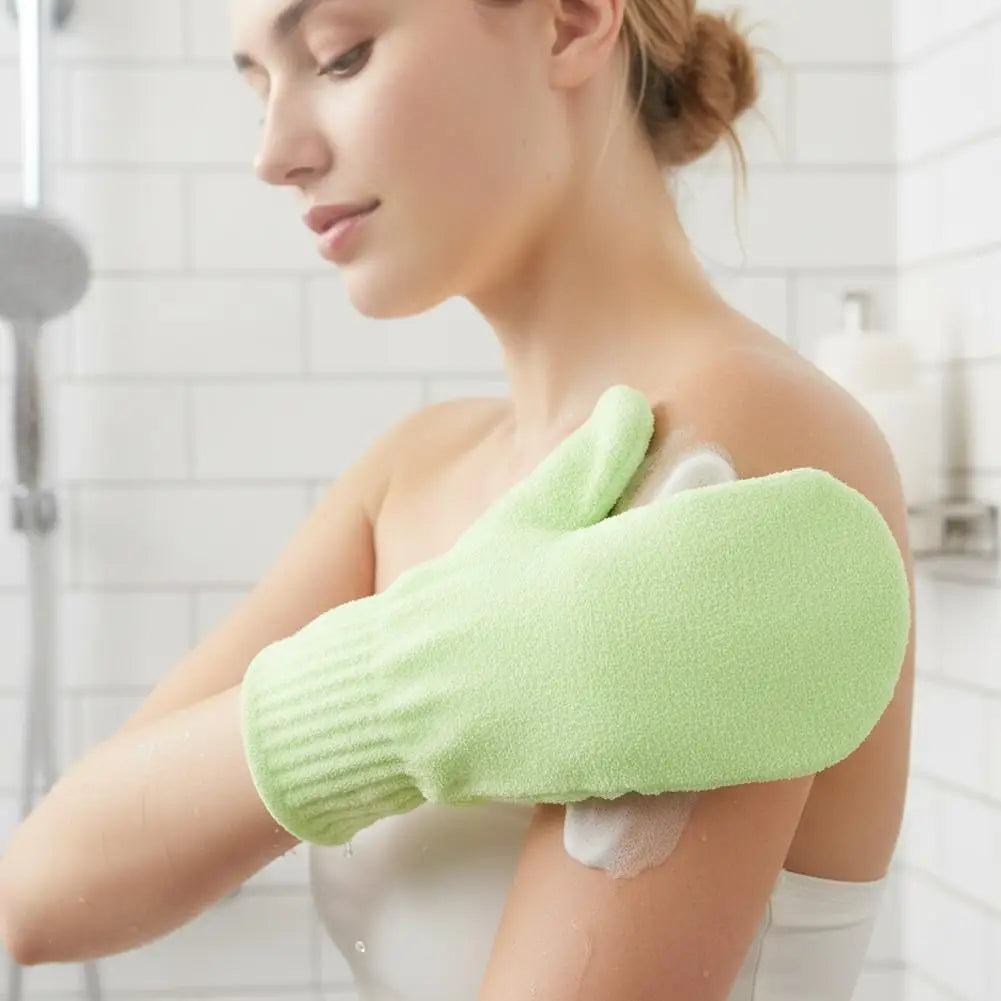 Exfoliating Bath Gloves – Deep Scrub Body Mitt for Men & Women