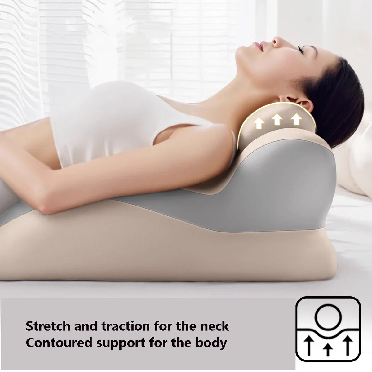 Memory Foam Ergonomic Wedge Pillow – Neck, Leg & Back Support