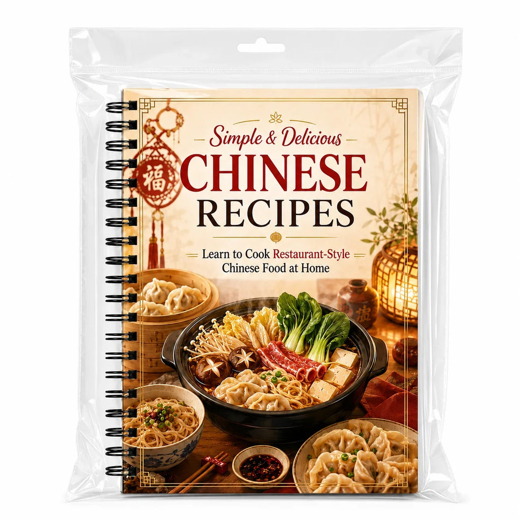 Simple Delicious Chinese Recipes A5 Spiral Recipe Book Easy Home