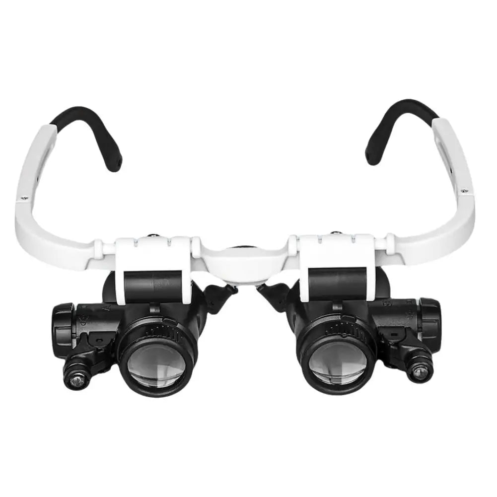 LED Head Magnifier Loupe – 8X 15X 23X Adjustable Headband
