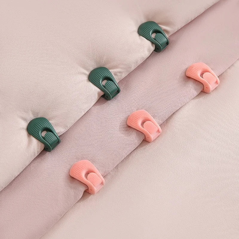 6-Pack Duvet Cover Clips – Anti-Slip Quilt Fastener Grippers