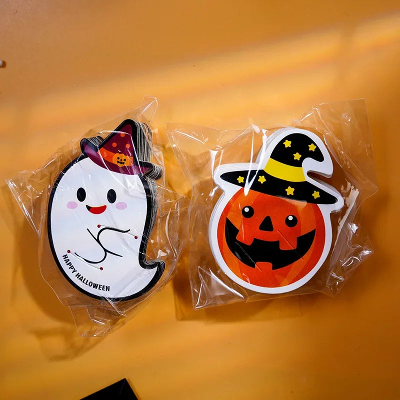 Halloween Candy Package Card Ghost Pumpkin Lollipop Holder Cards Kids