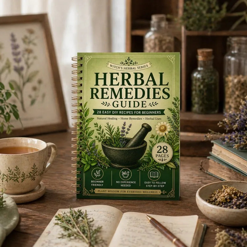 Herbal Remedies Guide Book 28 Pages DIY Natural Healing Recipes