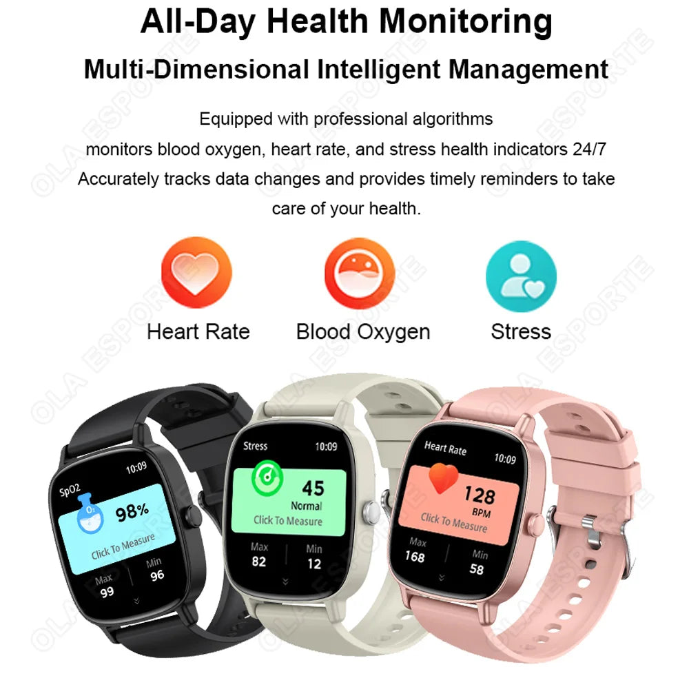 Ola Esporte 1.85" Smart Watch – Bluetooth Call & Fitness Tracker